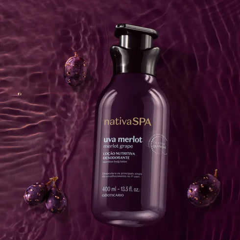 O Boticário Nativa Spa Merlot Grape Nutritive Body Lotion 400ml